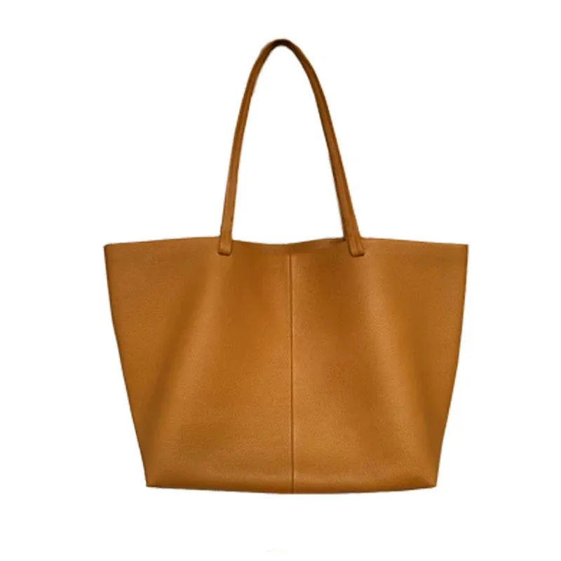 Minimalist Leather Tote Bag