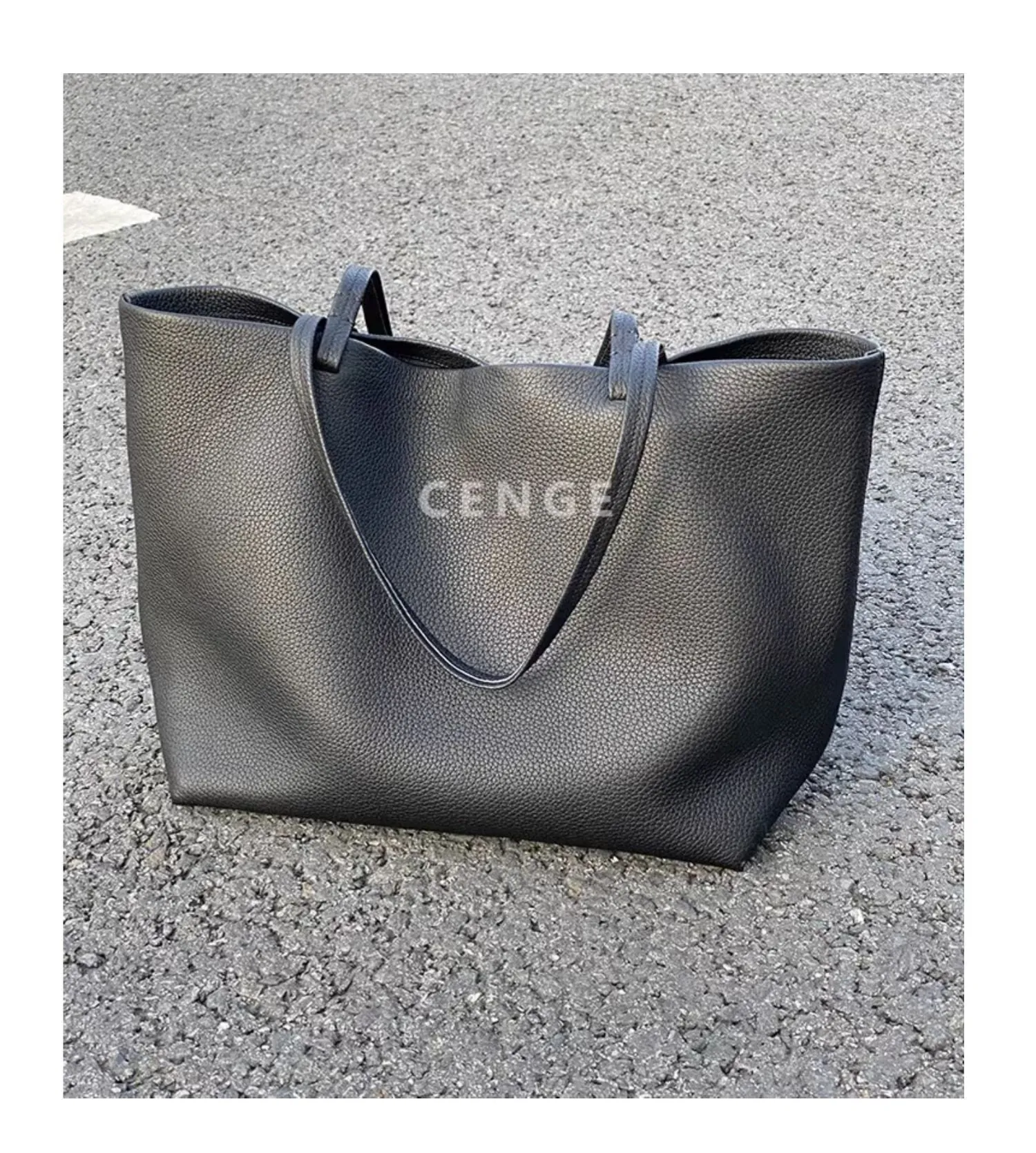 Minimalist Leather Tote Bag