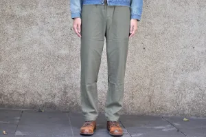 Momotaro Lightweight Dobby 'All-Seasons' Easy Pants (Olive)