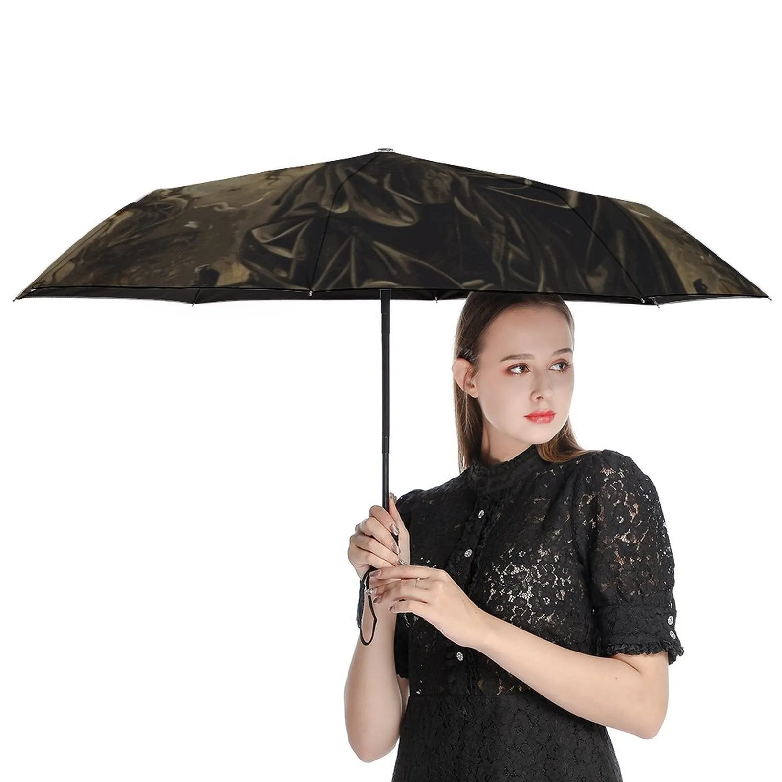 Morrigan Celtic Goddess Auto Umbrella with Printed Pattern Outside ZYS03-8K