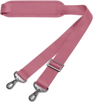 MOSISO 56 inch Shoulder Strap, Adjustable Thick Soft Universal Replacement Non-Slip Fit Padded with Metal Swivel Hooks for Laptop Shoulder Bag/Laptop Messenger Bag/Crossbody Bag, Dusty Rose