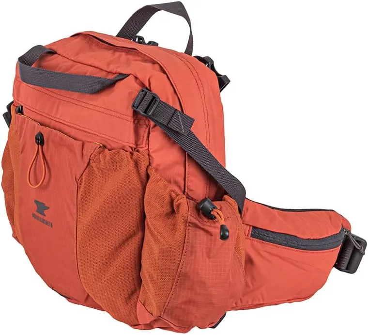 Mountainsmith Day Lumbar Waist pack, Running, Hiking, Cycling, Travel, and Outdoor Sport Activities with Dual Water Bottle Holders, Cinnamon Red