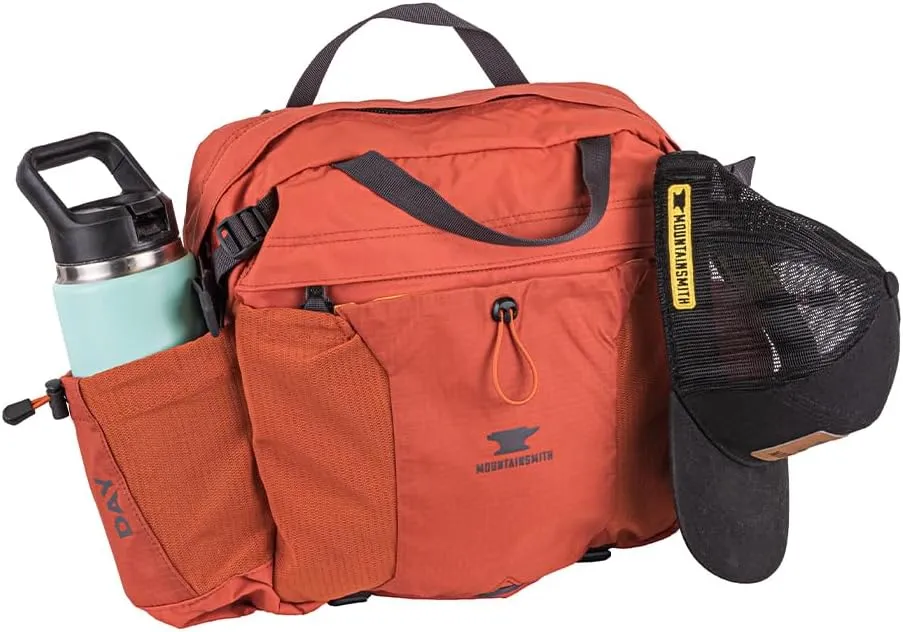 Mountainsmith Day Lumbar Waist pack, Running, Hiking, Cycling, Travel, and Outdoor Sport Activities with Dual Water Bottle Holders, Cinnamon Red