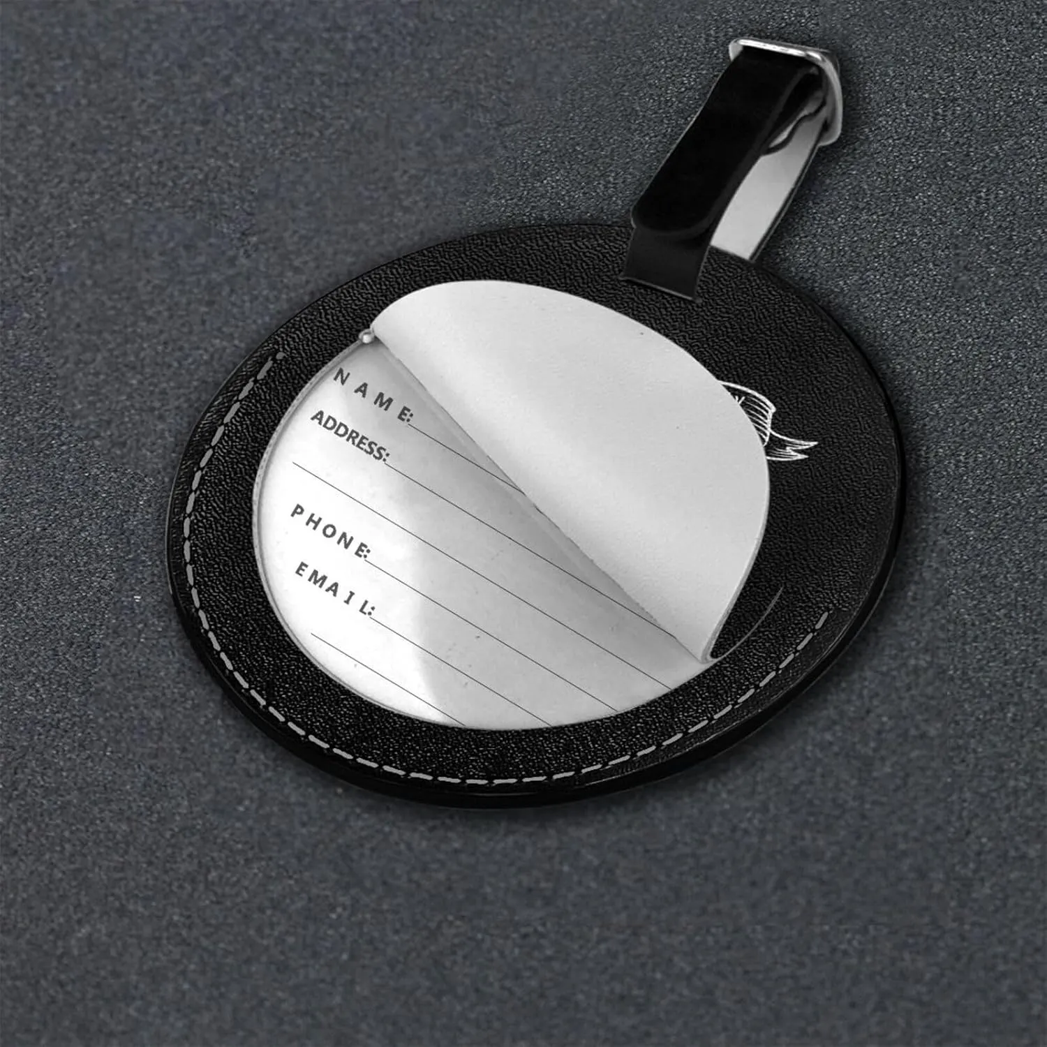 My Personality with My Attitude Round Luggage tag, Suitable for suitcases, etc., 3.7 inches