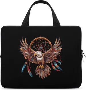 Native American Tribal Dream Catcher Eagle Laptop Case Laptop Bag Laptop Sleeve Water Resistant Computer Case Laptop Carrying Case 17inch