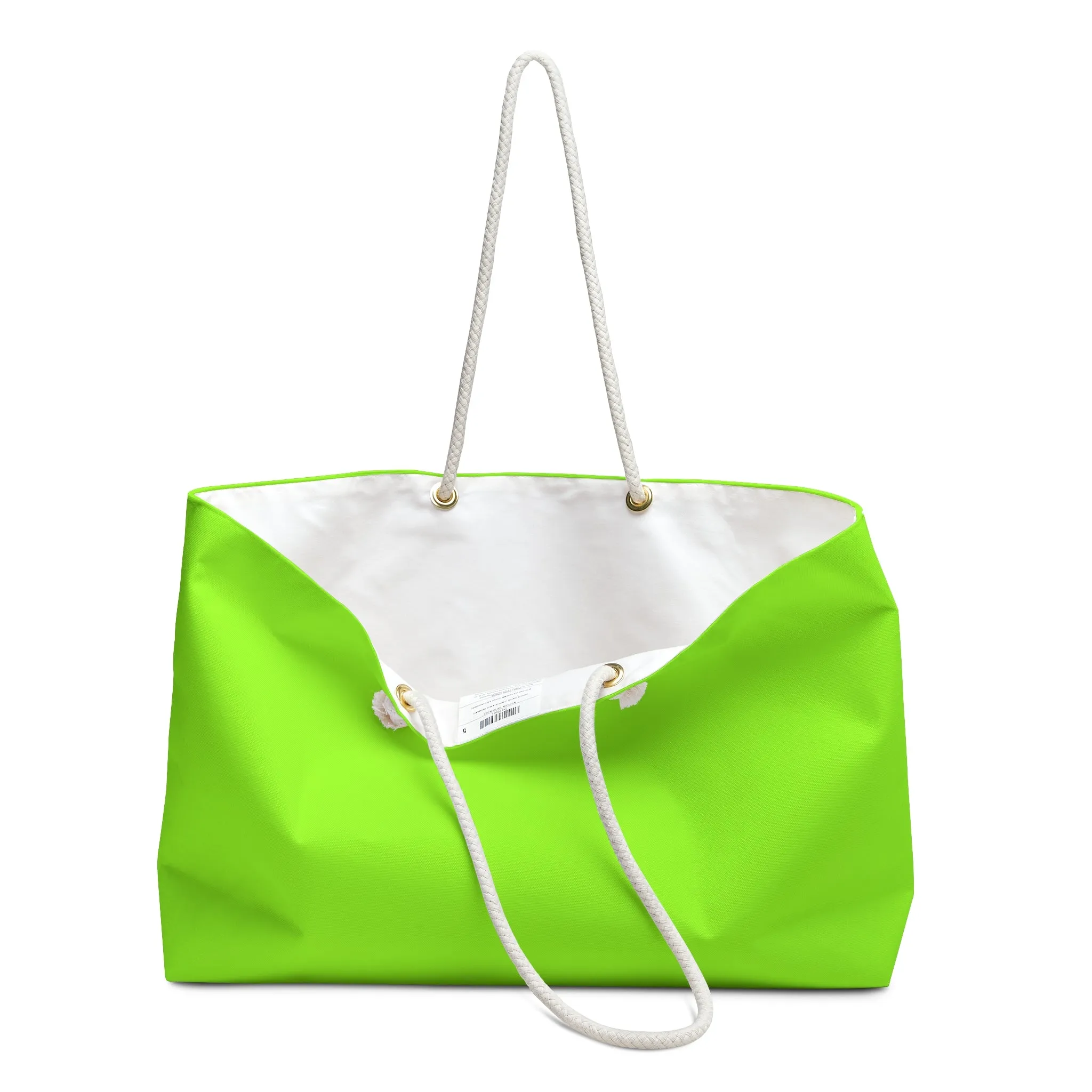Neon Green Weekender Travel Bag