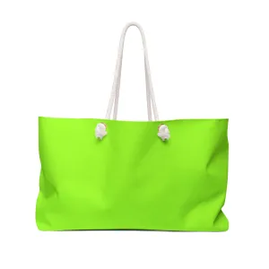 Neon Green Weekender Travel Bag