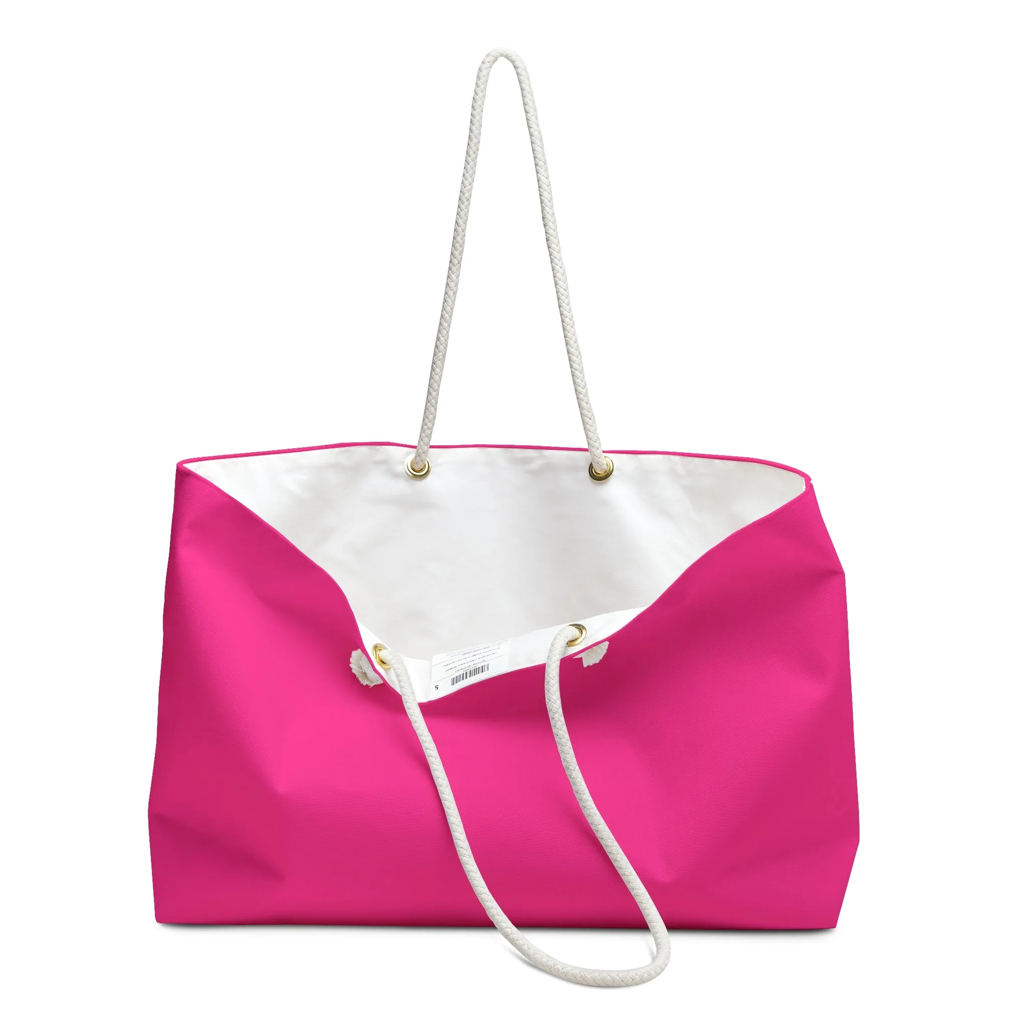 Neon Pink Weekender Travel Bag