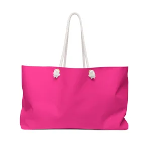 Neon Pink Weekender Travel Bag