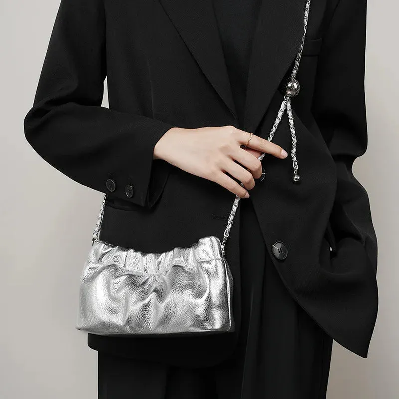 New Genuine Leather Women Shoulder Bags Luxury Brand Small Chain Flap Bags for Ladies Handbag