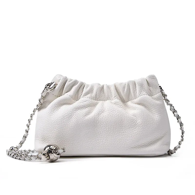 New Genuine Leather Women Shoulder Bags Luxury Brand Small Chain Flap Bags for Ladies Handbag