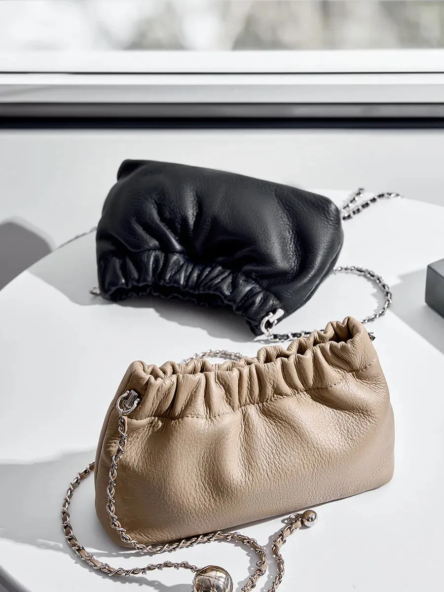 New Genuine Leather Women Shoulder Bags Luxury Brand Small Chain Flap Bags for Ladies Handbag