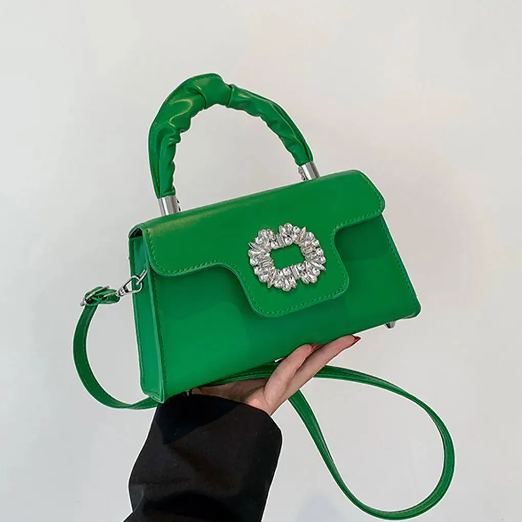 New Luxury Women’s Bag Designer Brand Crossbody Bags Diamond Messenger Bag PU Luxury Handbag Travel Square Bag
