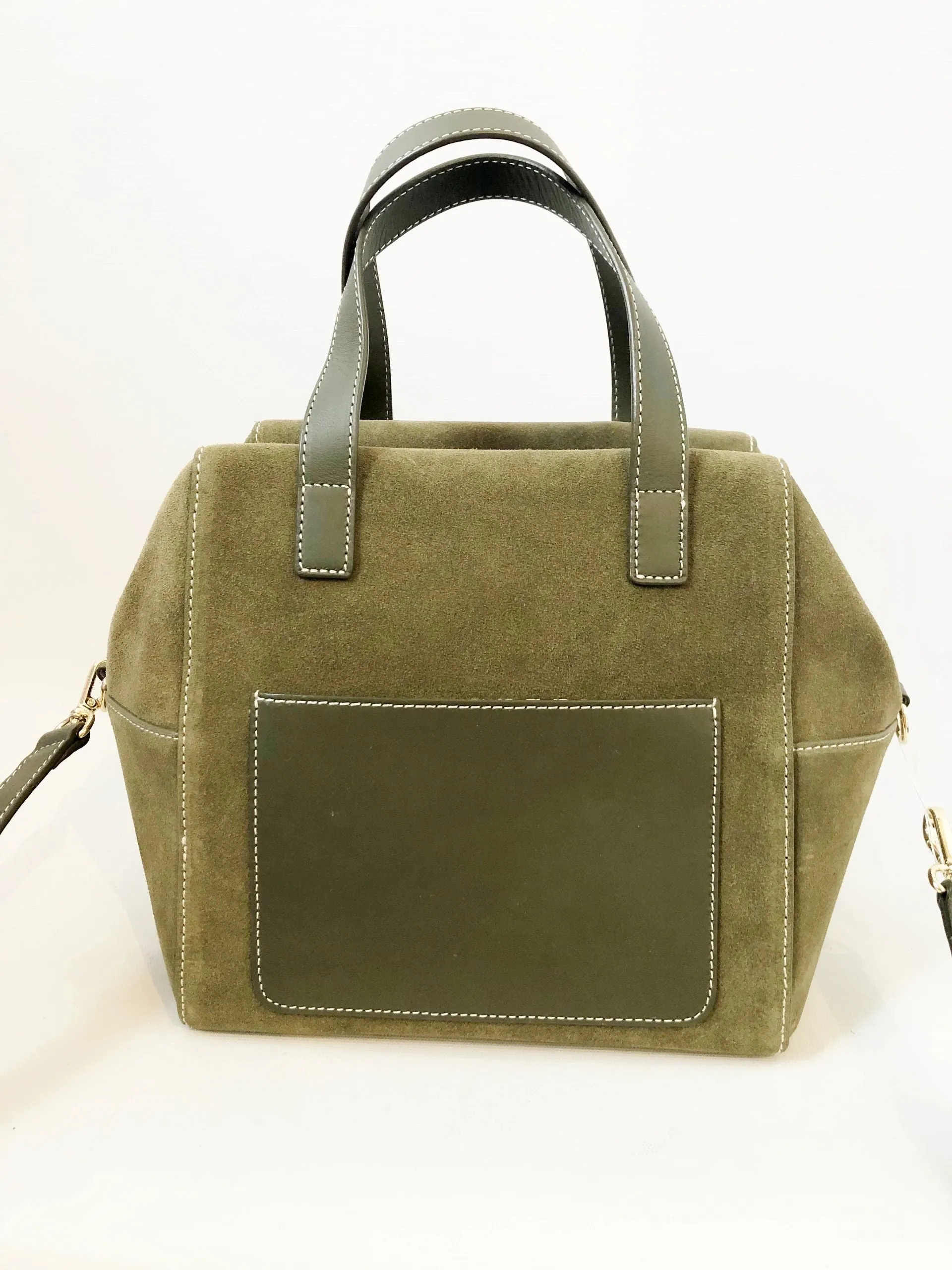 NEW Suede Sabrina Satchel
