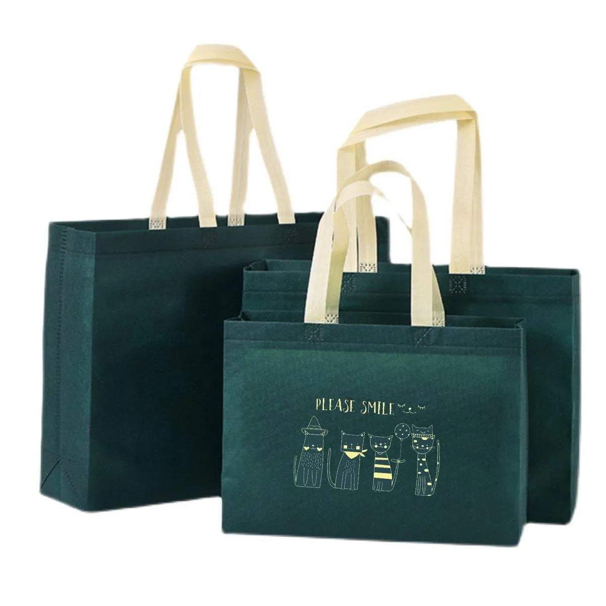 Non-Woven Tote Bags Versatile Reusable 25PCS