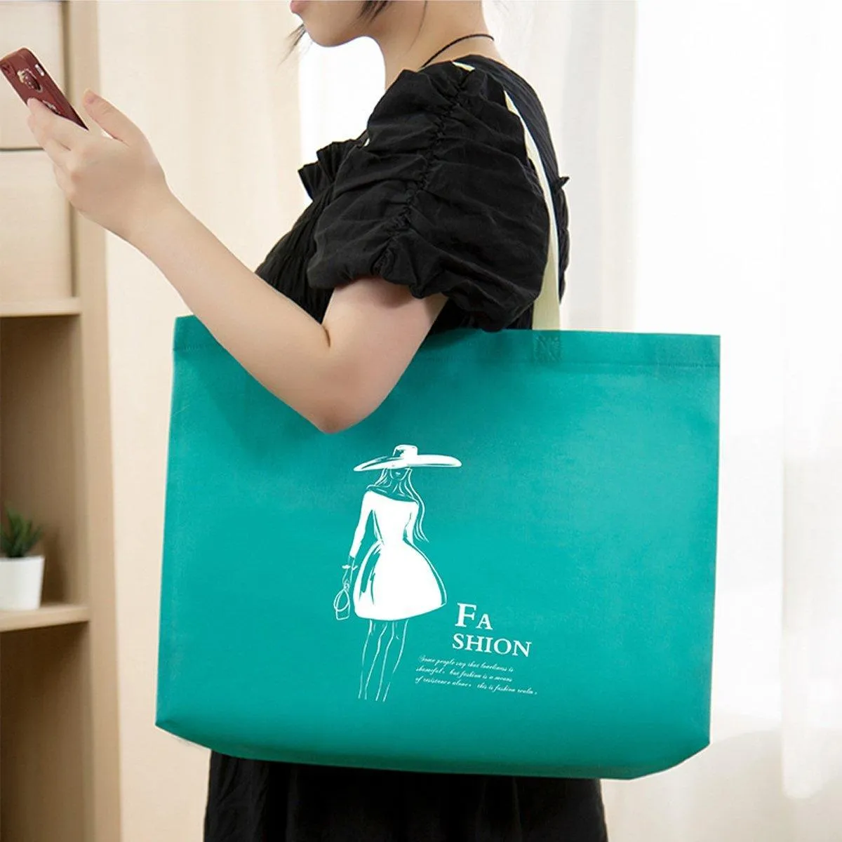 Non-Woven Tote Bags Versatile Reusable 25PCS
