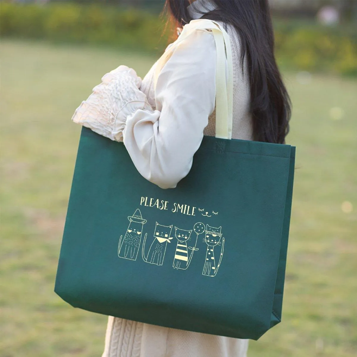 Non-Woven Tote Bags Versatile Reusable 25PCS