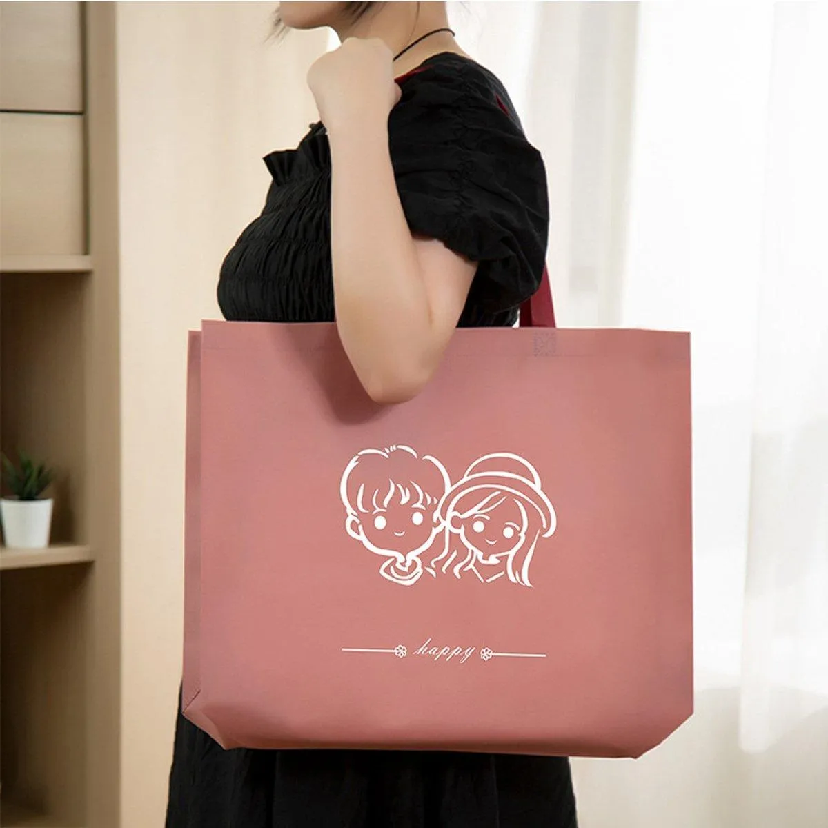 Non-Woven Tote Bags Versatile Reusable 25PCS