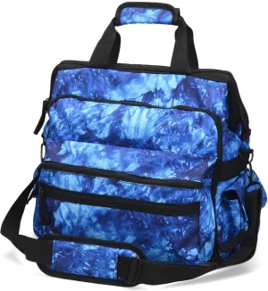 Nurse Mates Ultimate Nursing Bag | Multiple Compartments | Interior Laptop Compartment | Durable Zippers | Blue Crystal