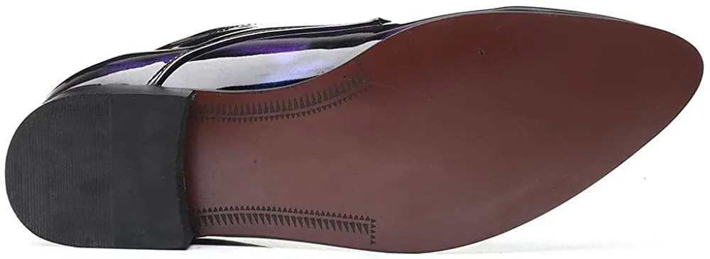NXY Men' Lace Up Wingtip Oxford Modern Leather Pointed Toe Dress Shoes Formal