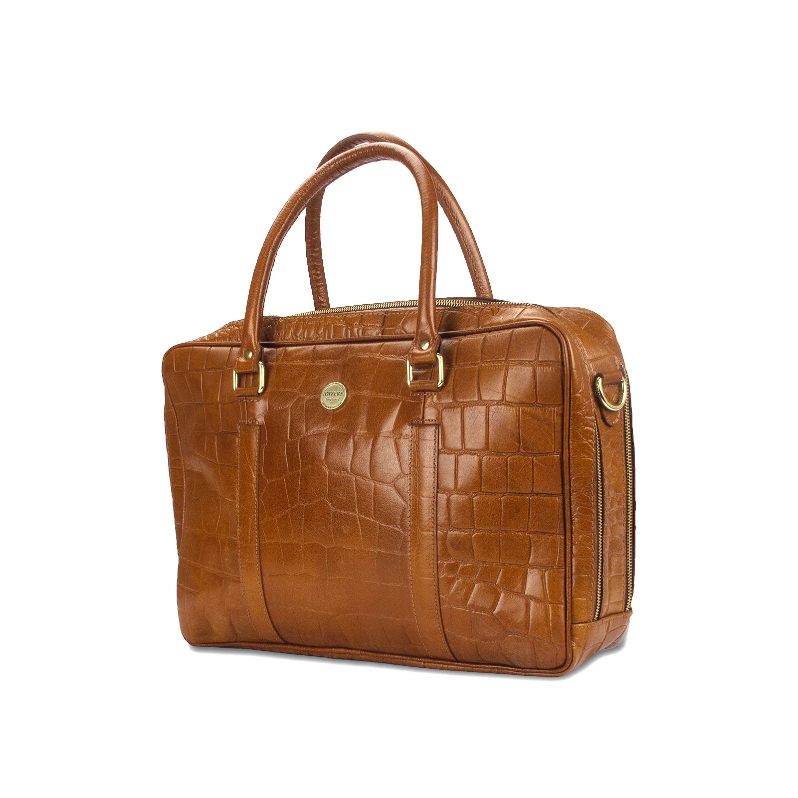 Office Essentials Unisex Textured Leather Laptop Bag