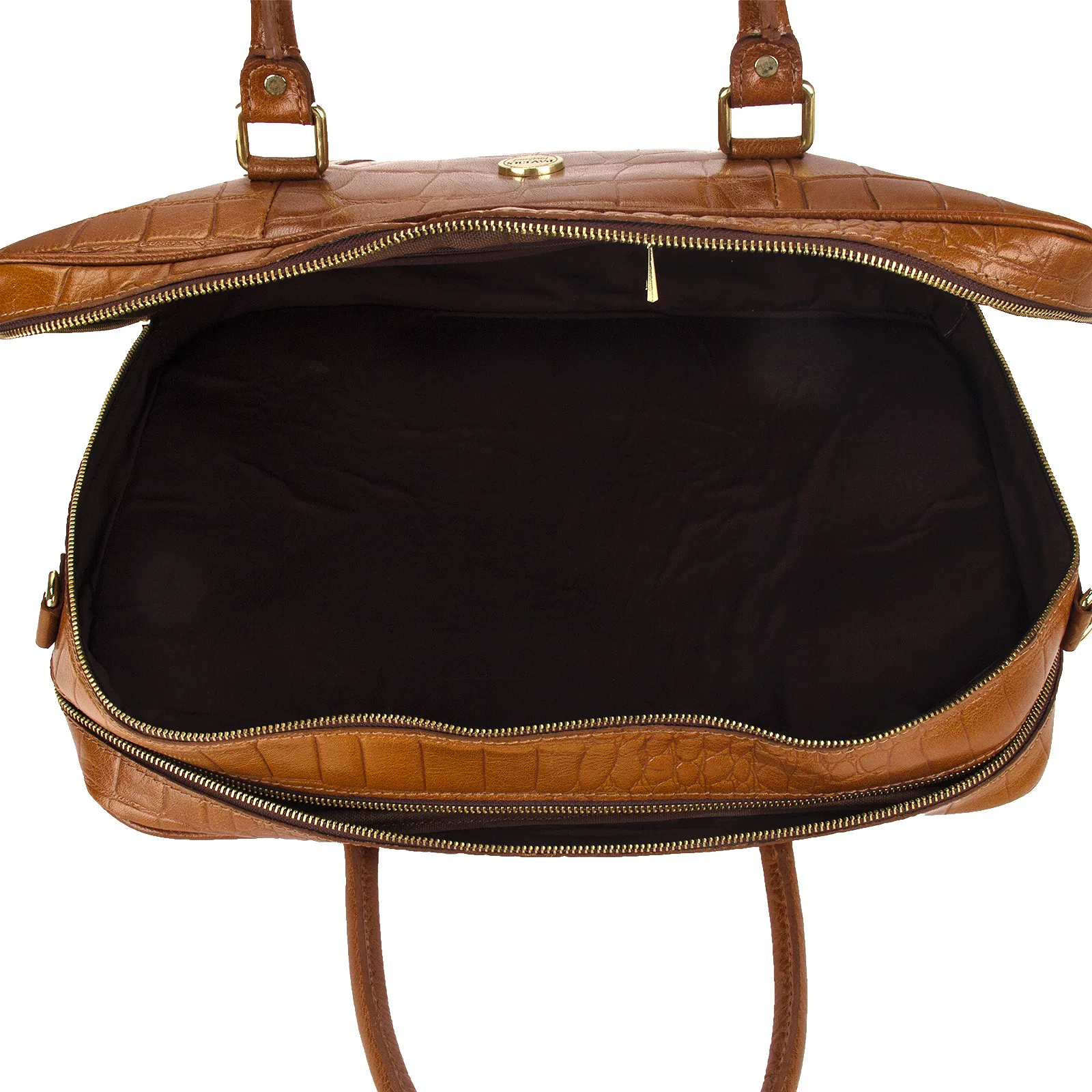 Office Essentials Unisex Textured Leather Laptop Bag