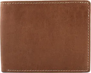 O'Hare Bags Genuine Leather Wallet for Men, RFID Blocking, Cowhide Leather, Slim, Extra Capacity wallet with Removable ID Insert (Vintage Brown)