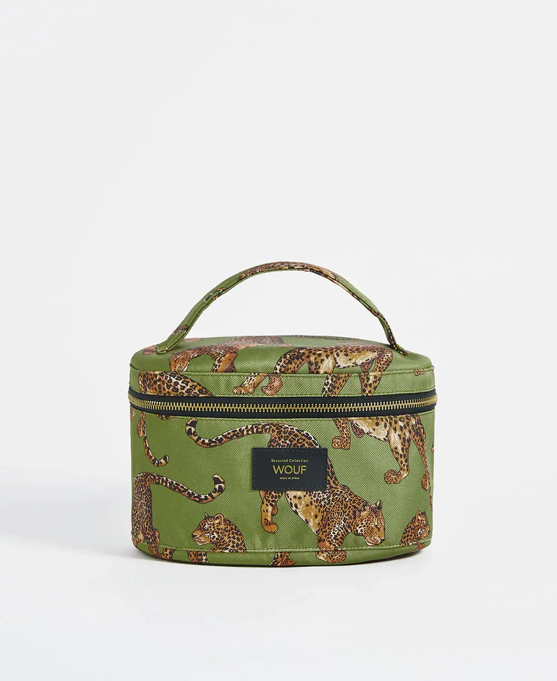 Olive Leopard Vanity Bag