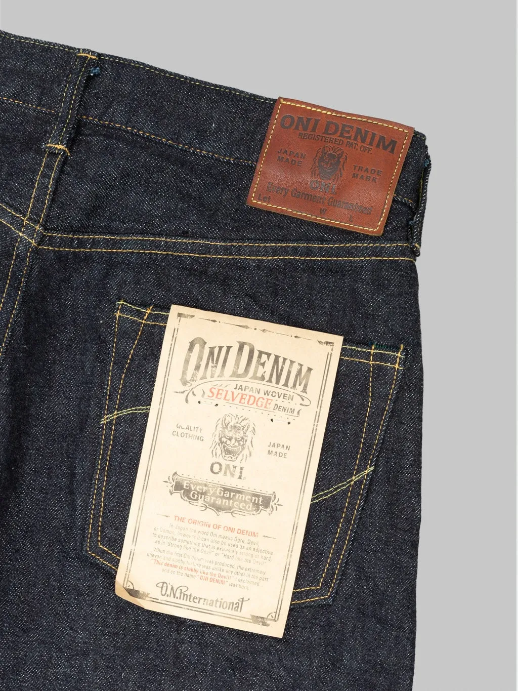 ONI Denim ONI-622 "Low Tension" 15oz Relaxed Tapered Jeans