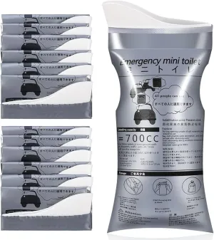 OUMEE 28/23/20/12/8 Pack Disposable Urine Bags, 700ML Travel Pee Bags Unisex Urinal Bag Vomit Bag for Travel Traffic Jam Emergency Portable Camping Urinal Bags for Men Women