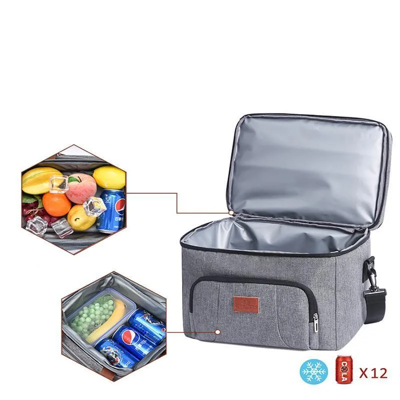 Outdoor Picnic Bag 1PC 10L 26x19x21cm Thermal Insulated