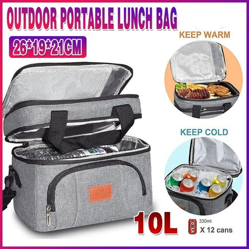 Outdoor Picnic Bag 1PC 10L 26x19x21cm Thermal Insulated