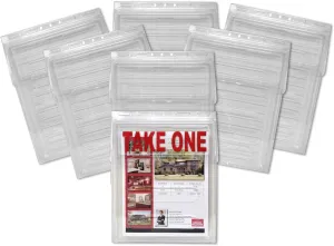 Outdoor Real Estate Brochure Box - Easy to Use Take One Document Holder Can Hold 200, 8.5 x 11 Documents, Flyers & Brochures or Other Outdoor Marketing Needs (6)