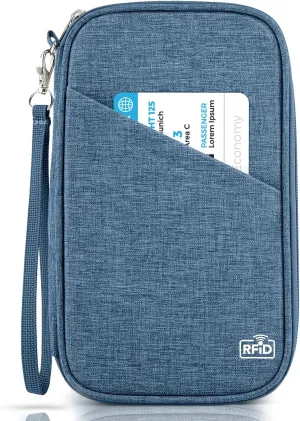 Passport Holder Family, Women Rfid Blocking Passport Wallet, Travel Essentials Premium Wallets, Waterproof Passport Holders Bag for Men Traveling, Travel Document Organizer Credit Cards Case