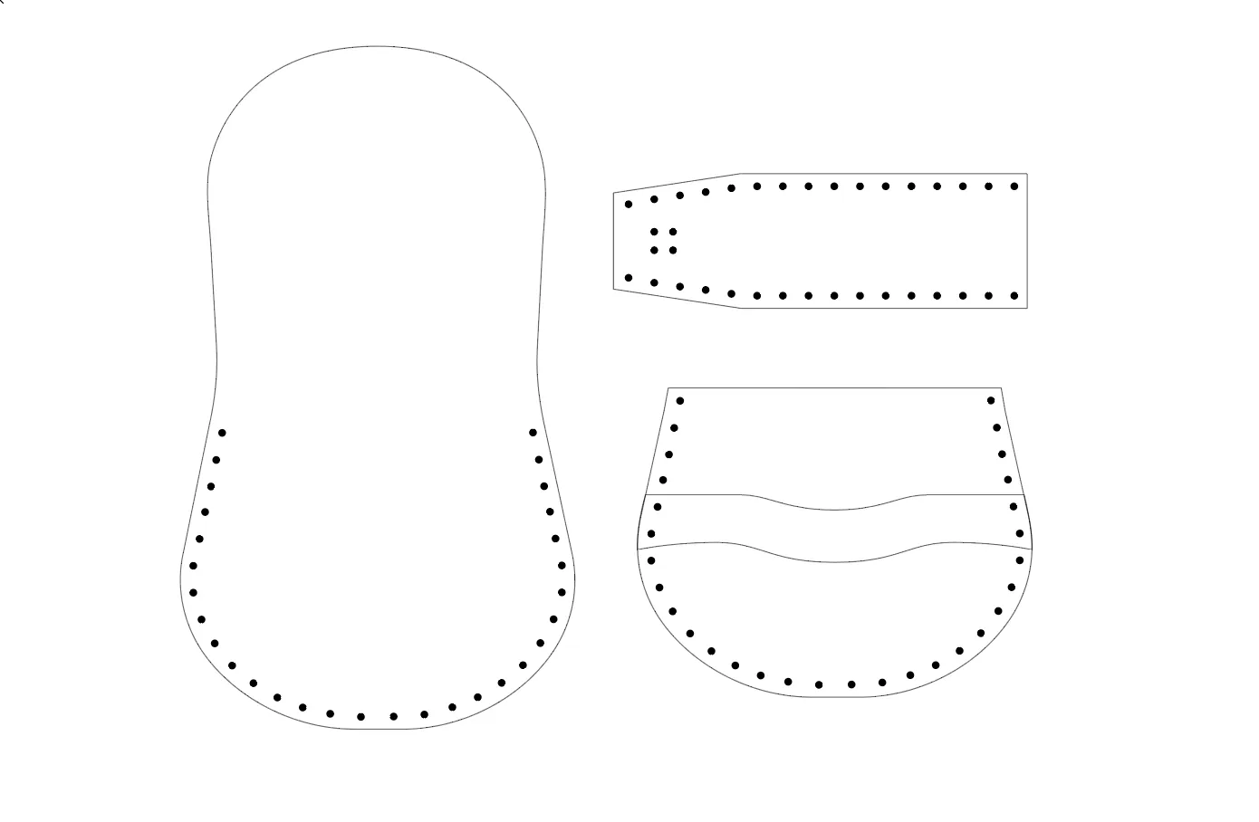 PATTERN: Laced Leather Bags