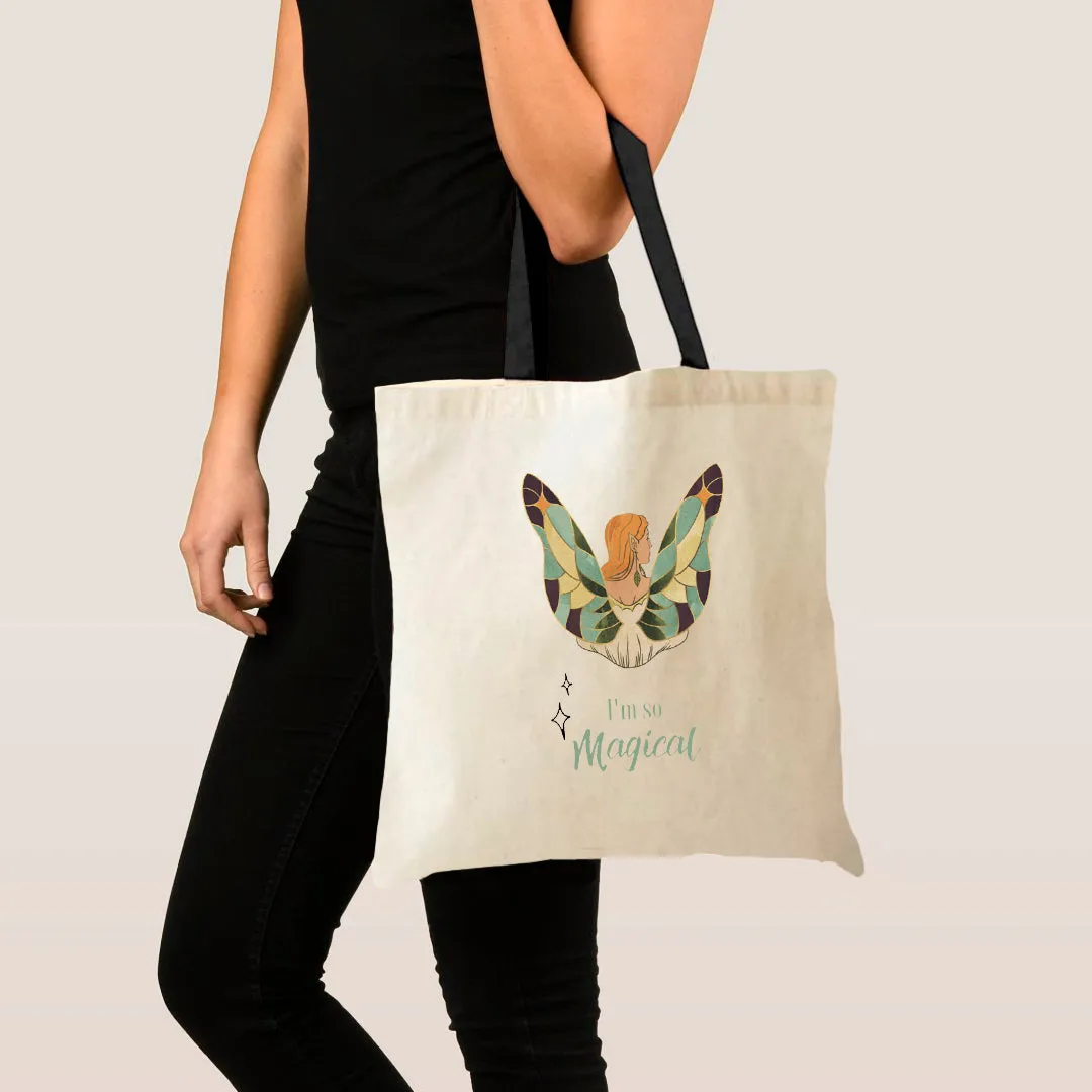 Peach Blossom Women's Cotton Printed Tote Bag With Zipper and Pouch | Pack Of 2 Combo