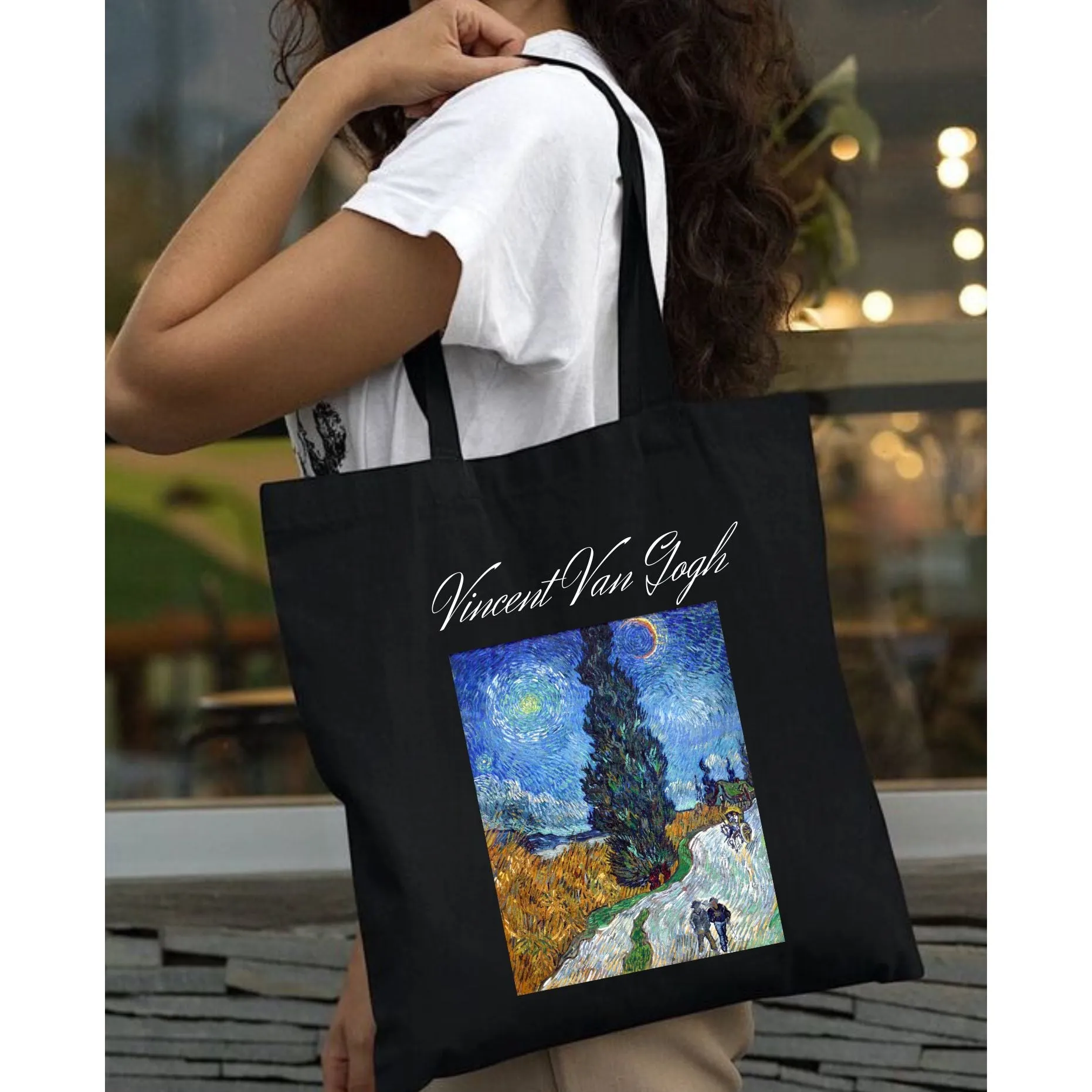 Peach Blossom Women's Cotton Printed Tote Bag With Zipper and Pouch | Pack Of 2 Combo