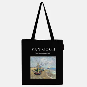 Peach Blossom Women's Cotton Printed Tote Bag With Zipper and Pouch