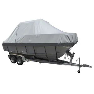 Performance Poly-Guard Specialty Boat Cover f/23.5' Walk Around Cuddy & Center Console Boats - Grey