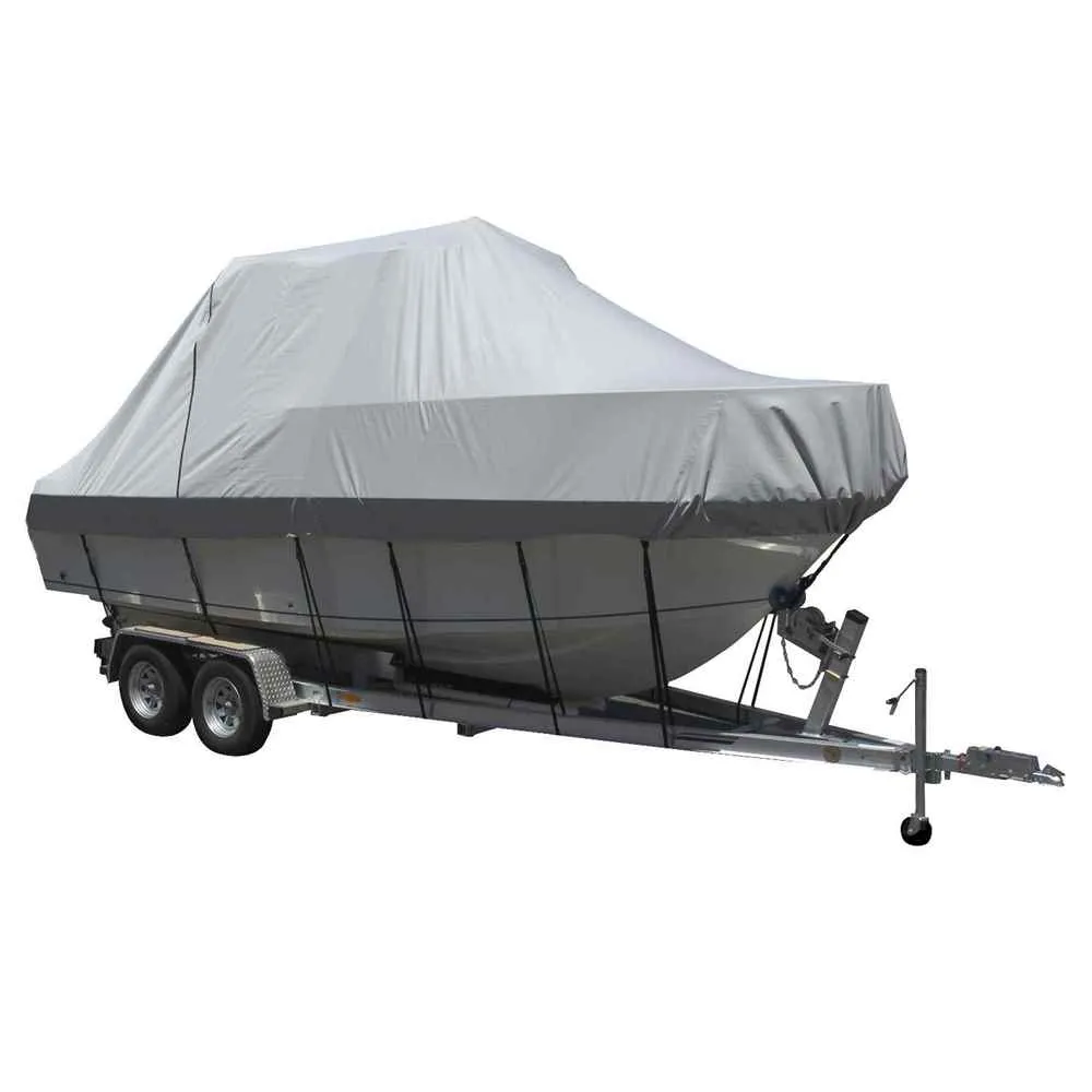 Performance Poly-Guard Specialty Boat Cover f/25.5' Walk Around Cuddy & Center Console Boats - Grey