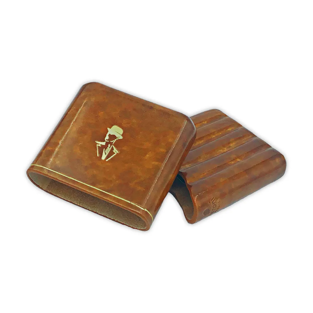 Peroni Firenze X Sartoria Napoletana Briar Cognac Half Toscano Cigar Case