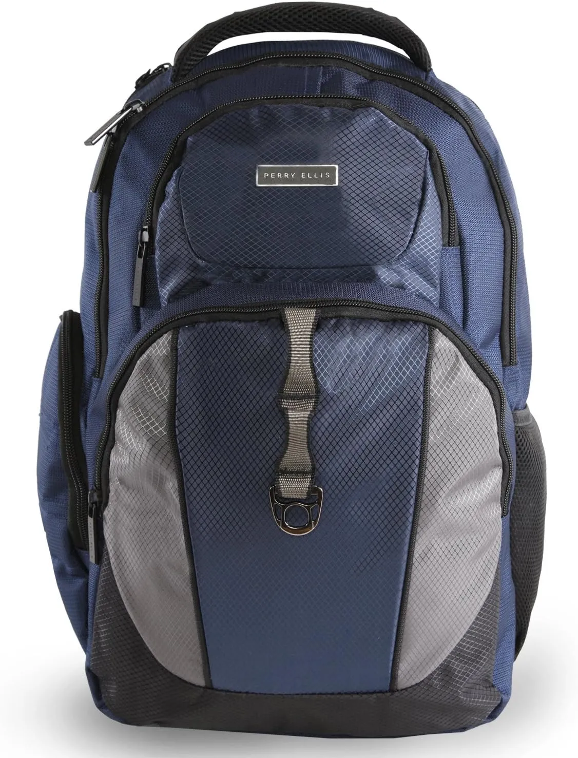 Perry Ellis Men's P19 Business Laptop Backpack with Tablet Pocket, Navy, One Size