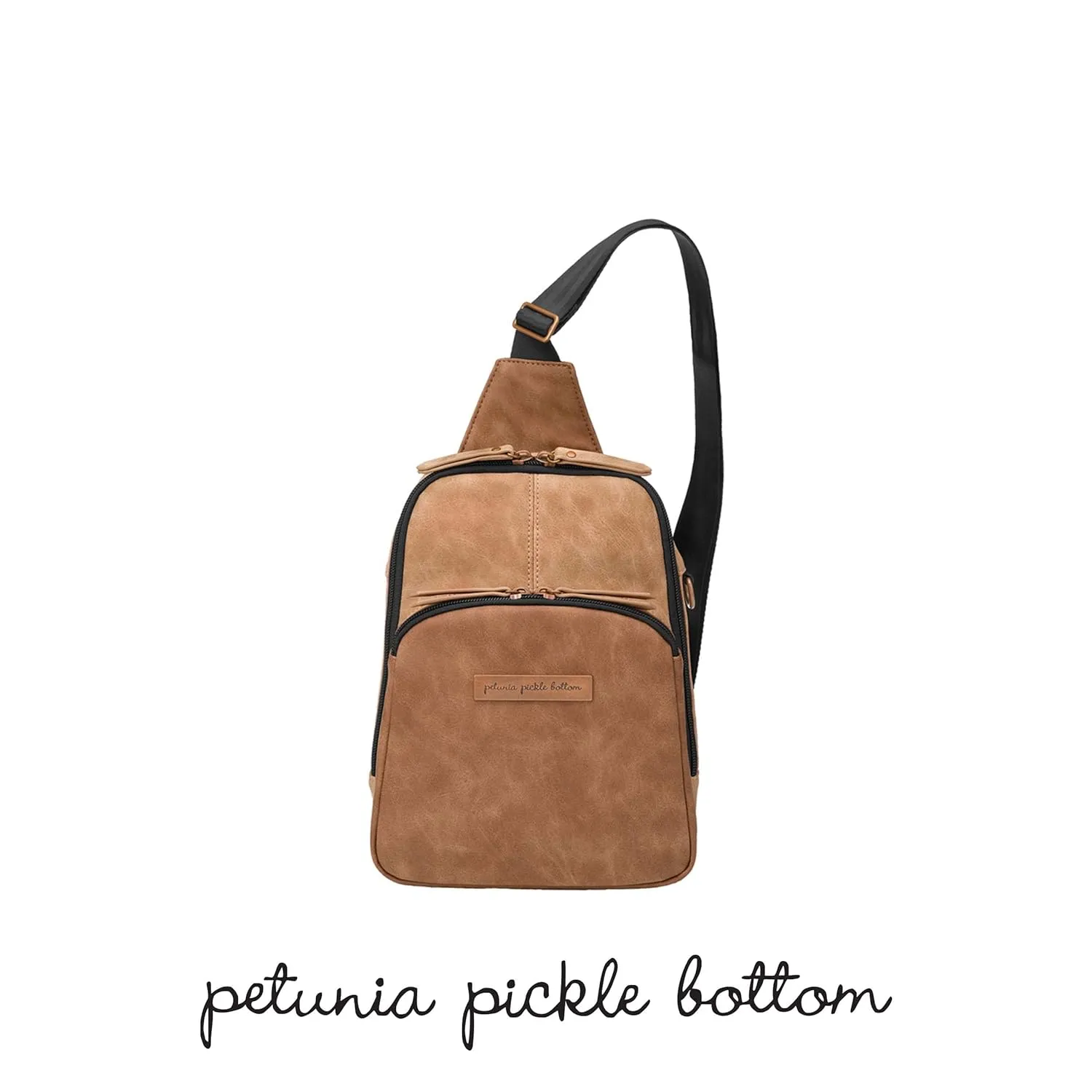 Petunia Pickle Bottom Criss-Cross Sling Bag, Crossbody for Women and Men, Adjustable Straps for a Custom-Fit, Spacious Main Pocket, Perfect for Travel & Everyday Use (Brioche)