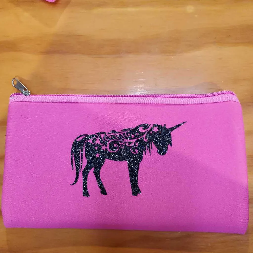 Pink Neoprene Zip Bags