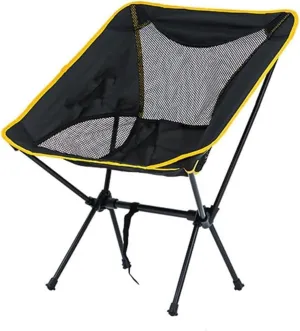 Portable Folding Camping Chair with Carry Bag, Lightweight Outdoor Chair for Travel, Beach, Picnic, and Camping