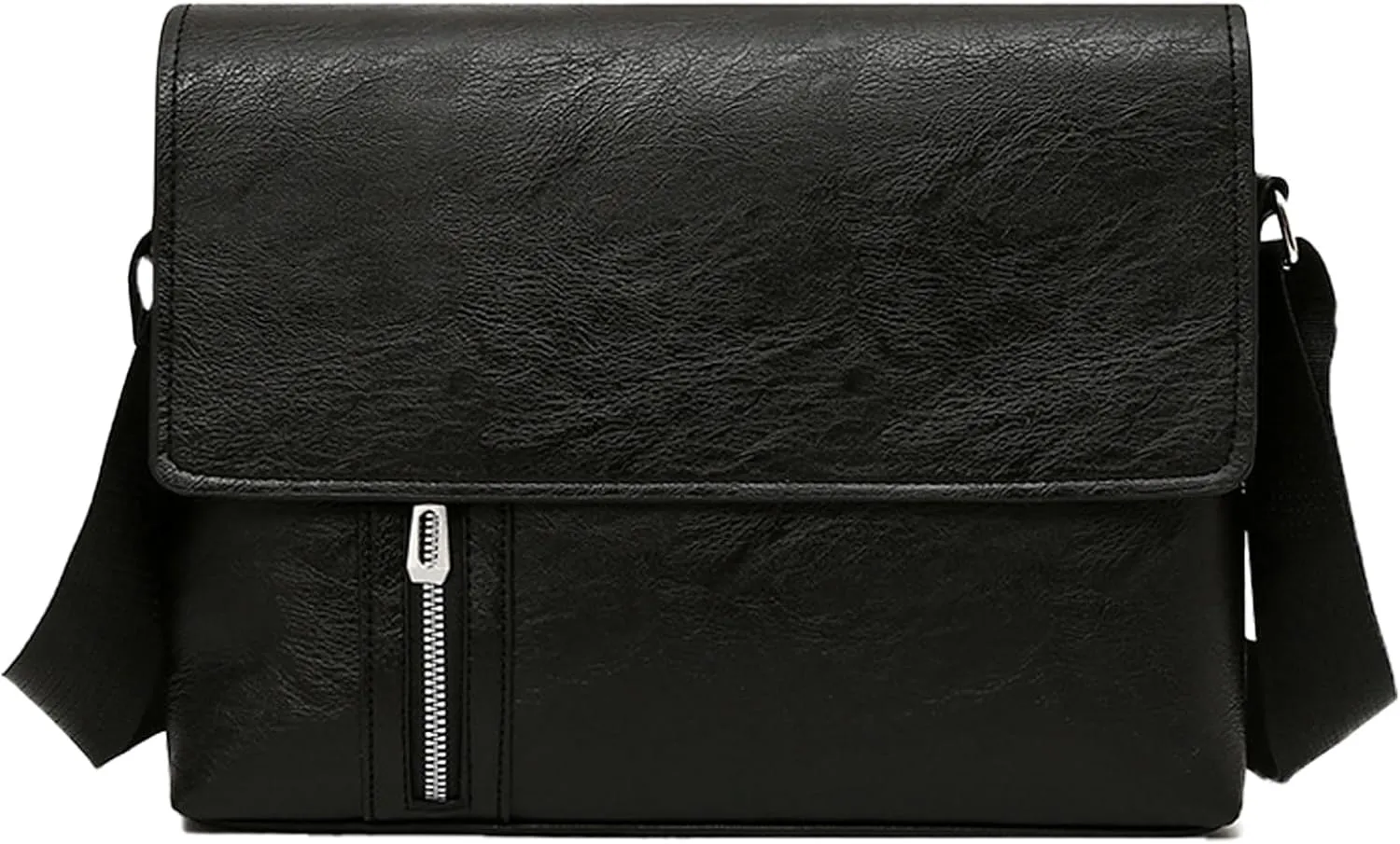 PORT&LOTUS Messenger Bags for Men - Small PU Leather Crossbody Bags