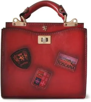Pratesi Anna Maria Luisa de' Medici small Lady Bag - B150/26 Bruce (Chianti)