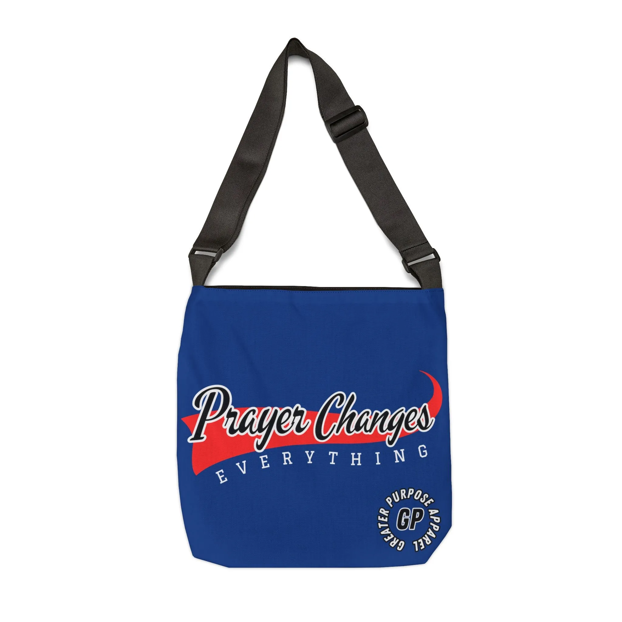 Prayer Changes Adjustable Tote (Blue)