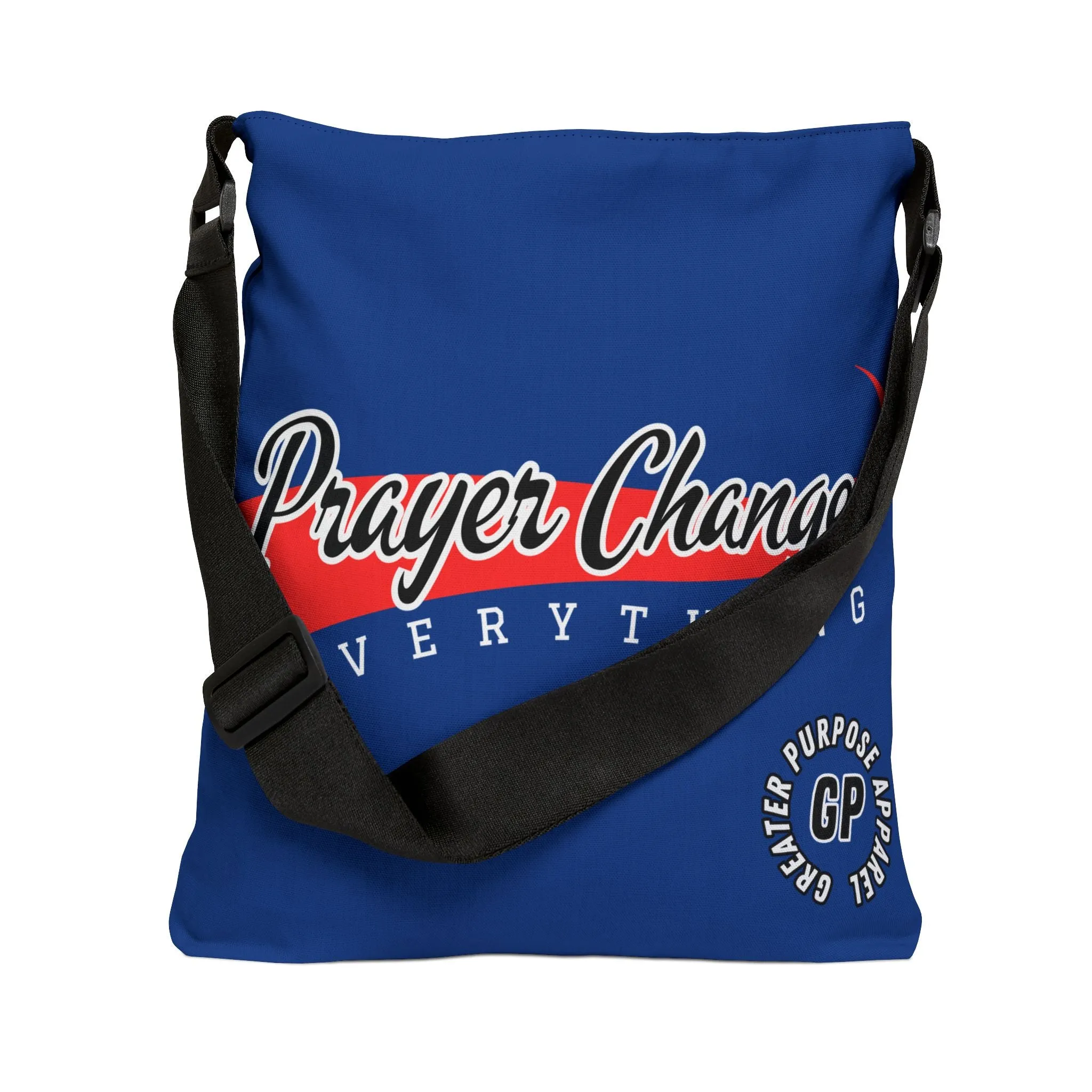 Prayer Changes Adjustable Tote (Blue)