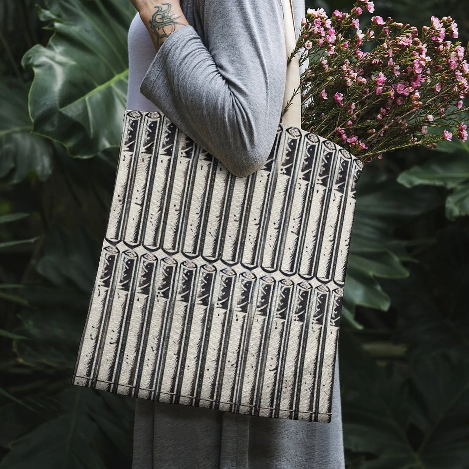 Pre-Rolled Canvas Tote Bag 💼🔥